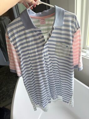 Brooks Brothers Pastel Striped Polo in Blue, Pink & Mint
